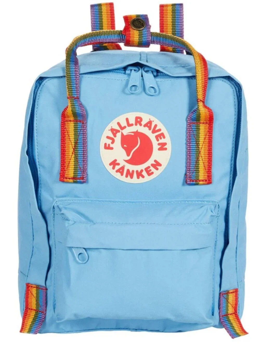 Fjällräven Kånken Blue and Rainbow Mini Backpack